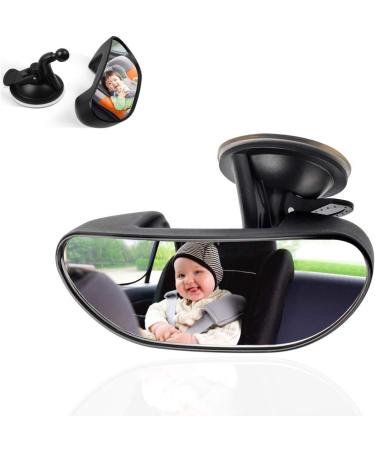 Smart Planet Auto Baby Returns - 15x5cm Vaulted Mirror for Back Seat with Suction Cup - Perfect for Driver's School - Buy Online on GoSupps.com