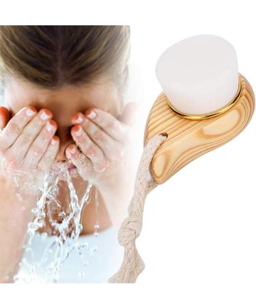 2Pcs Face Cleaning Brushes Wooden Handle Portable Manual Exfoliating Wash Facial Cleansing Brush Soft Bristle Face Cleaning Beauty Brush - Buy Online on GoSupps.com