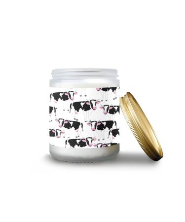 Vanilla Candles for Home Scented Aromatherapy Jar Candles 7 oz Long Lasting Candles Scented Candles Gift Set for Women Perfect for Birthday Gifts Happy Cows