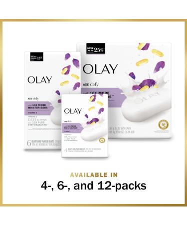Olay Age Defying Beauty Bar Soap 4 ct - Hydrating and Nourishing Formula - Buy Online on GoSupps.com