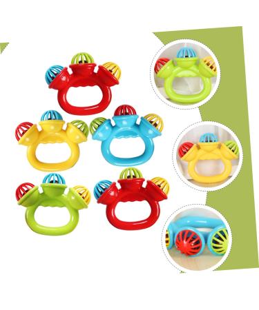 SAFIGLE 15 Pcs Hand Bell Newborn Boy Toys | Infant Teether Toy Set | Portable Plastic Baby Teether | Random Color | 10X8.5CM | Pack of 3 - Buy Online on GoSupps.com