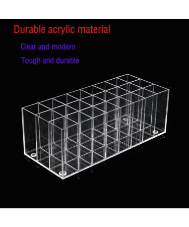 Drerio Lip Gloss Holder & Lipstick Organizer Box - 24 Slot Transparent Makeup Storage - Buy Online on GoSupps.com