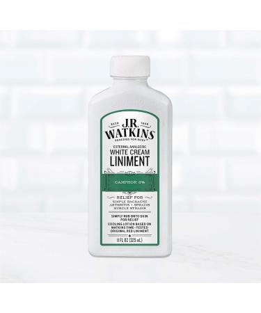 J.R. Watkins White Cream Liniment 11oz - Soothing Pain Relief Cream - Buy Online on GoSupps.com