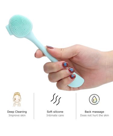 Raguso Manual Silicone Face Scrubber & Facial Cleansing Brush - Eco-Friendly Green Makeup Cleaning Tool - Buy Online on GoSupps.com