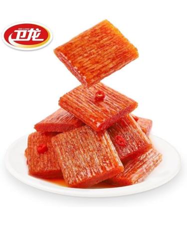 Weilong Qinzuishao Spicy Strips Latiao 12g/Bag Kissing Spicy Stick Small Gluten Ready-to-Eat hot and Spicy Gluten Famous Chinese Special Snack Gift Pack Instant Casual Snack (Spicy Flavor 80bag) Spicy flavor 80bag - Buy Online on GoSupps.com