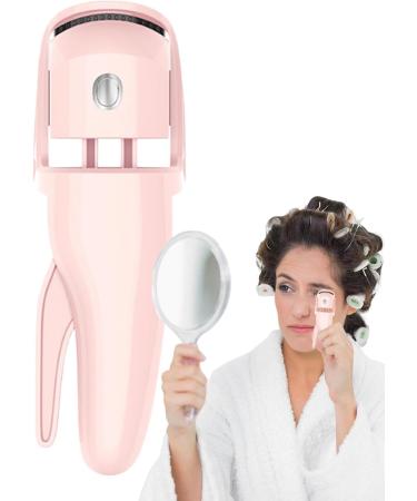 Eoixuqba Eyelash Curler Heat | Rechargeable Eye Curler for Lashes - Ergonomic Eye Lash Curling Tool Handheld Eyelash Heated Tool for Eyelashes Makeup Pink - Buy Online on GoSupps.com