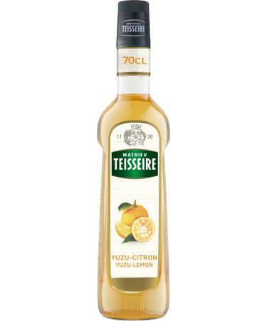 Sirop de Citron Yuzu Mathieu Teisseire pour boissons cocktails avec ou sans alcool th s boissons gazeuses vins bi res bouteille de 70cl