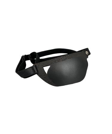 Buy Black Leather Eye Patch | Slim Eye Patch for Men & Women | Comfortable Right Eye Patch - International Shipping - Buy Online on GoSupps.com