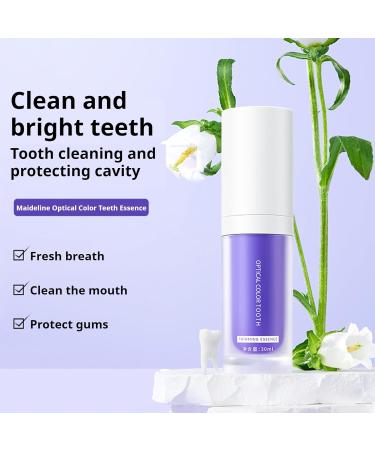 Purple Whitening Toothpaste Violet Teeth Whitening Oral Cleaning Toothpastes Color Corrector Serum Included Teeth Whitening Booster For Teeth Whitening (1) - Buy Online on GoSupps.com