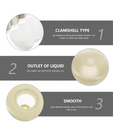 COHEALI 1 Set Travel Bottle Travel Size Makeup Sub Bottling Travel Essentials Toiletries Airless Pump Jar Travel Soap Bottle Travel Containers for Toiletries Lotion Pp Storage Bottle White - Buy Online on GoSupps.com