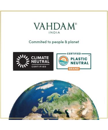 VAHDAM Turmeric Ginger Tea Bags - 30 Pyramid Tea Bags | Caffeine Free Blend with Real Turmeric & Ginger | Powerful Superfood Herbal Tea - Buy Online on GoSupps.com