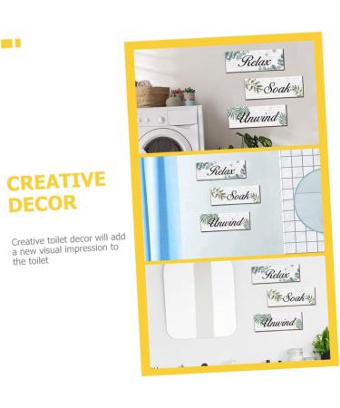 WHAMVOX 1 Set home listing vintage decor wall decor for bedroom Toilet Pendant seaside Spa door panel - Buy Online on GoSupps.com