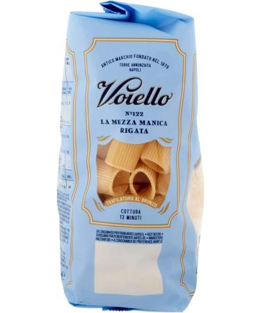  Italian Gourmet E.R. Voiello Pasta Mezze Maniche Rigate Pack of 5 100% Italian Pasta N 122 500 g + Polpa Italian Gourmet 400 g - Buy Online on GoSupps.com