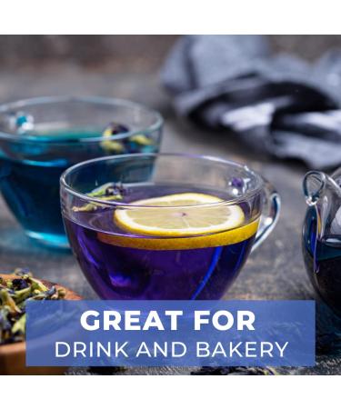 Organic Blue Butterfly Pea Flower Powder 7 oz - Natural Non-GMO Food Coloring with Antioxidants - Gluten-Free & Vegan - 7 Ounce Pack - Buy Online on GoSupps.com