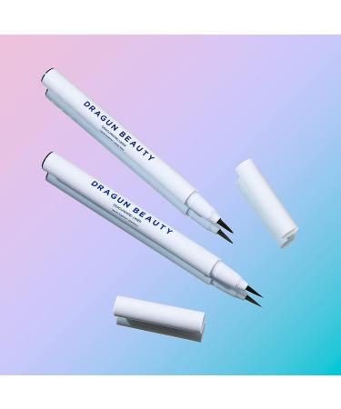 DRAGUN BEAUTY DragunWing Liquid Eyeliner Pen - Teddy Bear Chocolate Brown, Smudge-Proof Vegan Formula - 0.016 oz - Buy Online on GoSupps.com