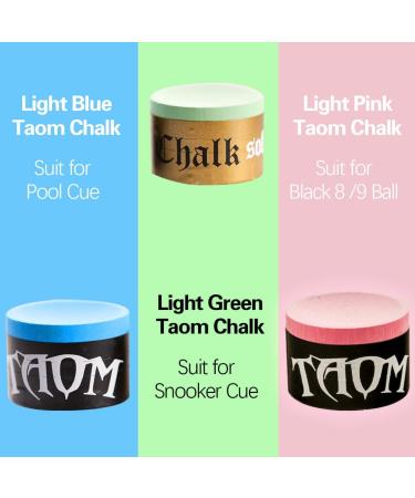 TAOM Round Blue Green Billiard Chalk - Pool Snooker Accessories (1 Piece) - Buy Online on GoSupps.com