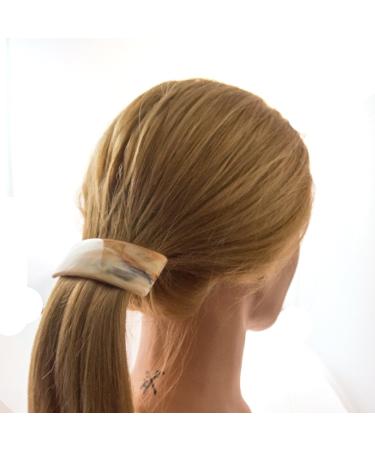 1pc Patent Clasp Rectangle 8.9x3.2cm in Amber - Made in Germany | WeLoveBeads - International Shipping Available - Buy Online on GoSupps.com