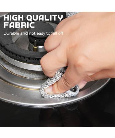 2024 New Multipurpose Wire Dishwashing Rags Premium Metal Wire Dishwashing Cloth Scrubs Cleans Scrubbing Wire Dishwashing Rags Non-Scratch Wire Dishcloth for Dishes Sinks (5) (Silver 15) - Buy Online on GoSupps.com