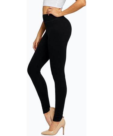 Conceited High Waist Leggings - Buttery Soft - High Waistband - Regular & Plus Size - Solid Black - Buy Online on GoSupps.com