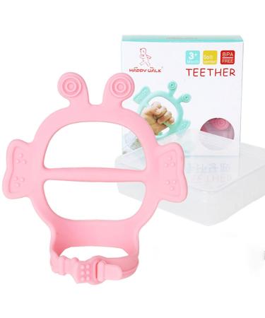 Teething Toy for Toddler - Children's Molar Stick Toy Safe to Use Adjustable Chewing Toys for Birthday Christmas and Other Festivals Coatuiyo Pink - Buy Online on GoSupps.com