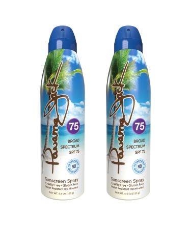 Pamper Your Skin with Panama Jack SPF 75 Continuous Spray Sunscreen - Broad Spectrum UVA/UVB Protection - Water Resistant - Cruelty Free - 5.5 OZ - Buy Online on GoSupps.com