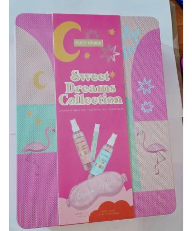 Beauty Intuition Sweet Dreams Collection Scented Body Mist Essential Oil Sleep Mask Gift Set