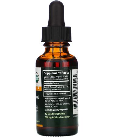 Buy Gaia Herbs Ginger Root Extract 1 fl oz | Natural Digestive Support - Buy Online on GoSupps.com