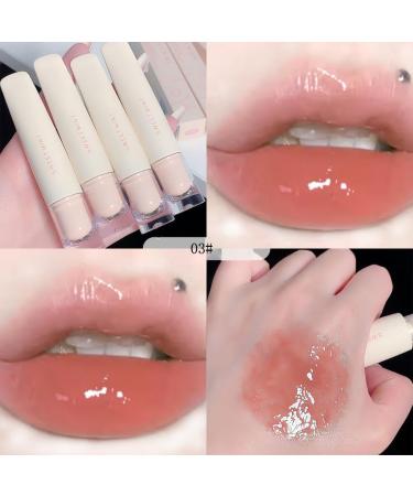 4Pcs Gloss l vres en gel e hydratante Set de gla age l vres imperm able et anti-adh rent Baume l vres teint hydratant Rouges l vres liquides repulpants avec miroir clairant Lip Gloss 4 1 g (Lot de 4) - Buy Online on GoSupps.com