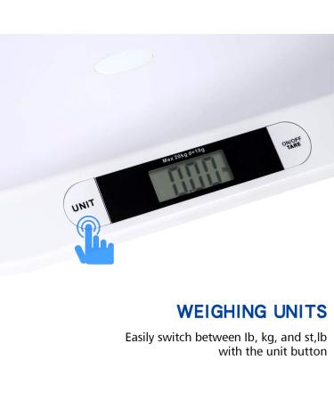 Smart Weigh Baby Scale - Accurate Digital Infant/Pet Scale for Newborns, Toddlers, and Animals - LB/ST/KG Measurement - Buy Online on GoSupps.com