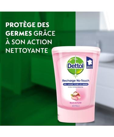 Dettol - No Touch recharge Eau de Rose et Beurre de Karit Flacon de 250 ml - 3x250ml Sans parfum 83.33 ml (Lot de 3) - Buy Online on GoSupps.com
