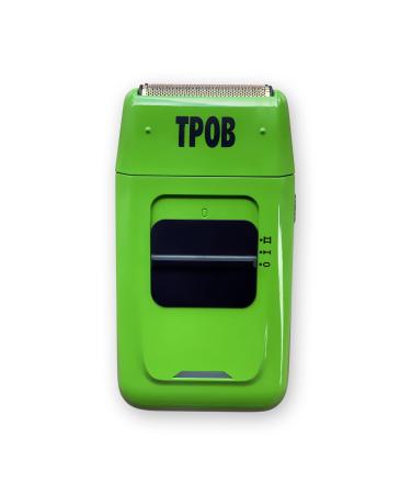 TPOB Skull Shaver (Slime Green) Super Sharp Beard & Head Shaver with Anti-Allergy Gold Blades Providing Zero Drag, Perfect for Professional or at-Home use (Green)