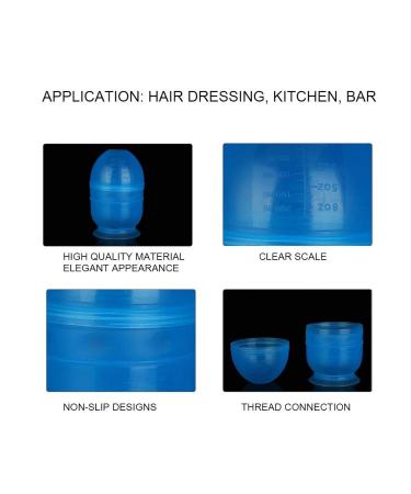Premium Plastic Hair Color Mixing Bowls | Blue Hair Dye Bowls with Scale - Perfect Hair Styling Tool - Buy Online on GoSupps.com