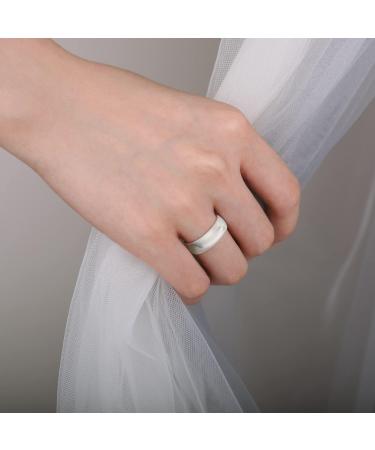 MIROMIHO Women Silicone Wedding Ring Set - 7 Rings, Inner Arc Ergonomic Design, 5.5mm Wide Rubber Bands in Bronze, White, Rose Gold, Silver, and More - Size 6.5-7 (17.3mm) - Buy Online on GoSupps.com