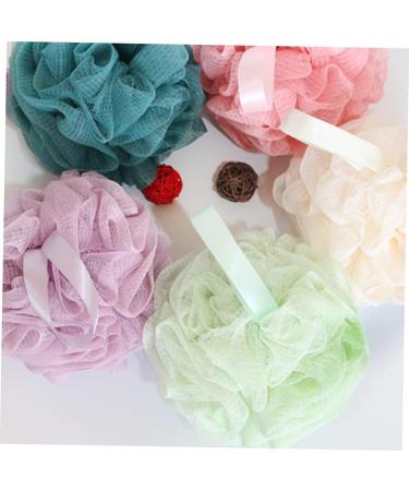 5pcs Loofah Sponges Set - Bathing Shower and Dish Scrubbers - Soft Mesh Bath Puffs & Brushes for All Skin Types | Ideal for Home & Travel - Buy Online on GoSupps.com