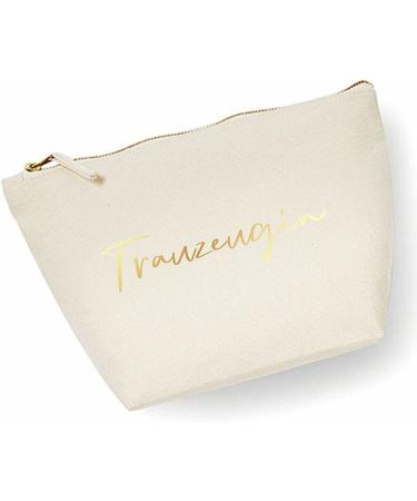 Cosmetics bag make-up bag maid of cream in cream white & gold wedding accessory bridal bag beauty-case culture bag make-up bag bags jga bachelor casting gift gift brewer
