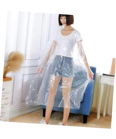 Luxshiny Dress Shawl 100pcs Shampoo for Colored Hair Disposable Aprons Plastic Funnel Hair Dye Collar Hair Shampoo Cape Plastic Aprons - Buy Online on GoSupps.com