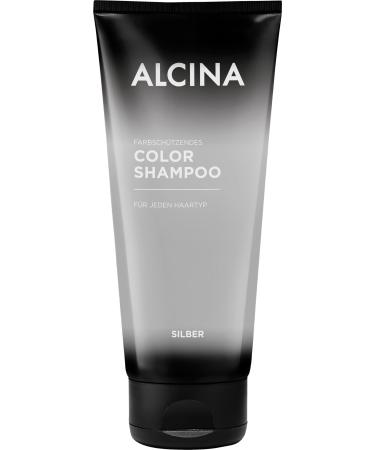 ALCINA Color shampoo silver 1 x 200 ml colorprotecting care shampoo for light blonde and silver hair shine and care for colored and straightened hair