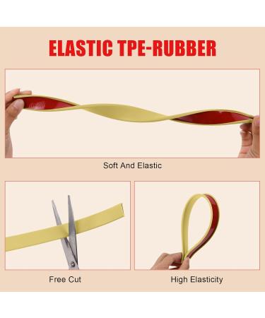 Flintronic 3m*12mm U-Shape Flexible Furniture Edge Banding - Baby Safety Edge Protector | Self Adhesive TPE Wood Edging Tape | DIY Furniture Edge Trim - Beige - Buy Online on GoSupps.com