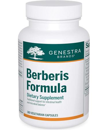 Genestra Brands Berberis Formula | Barberry, Goldenseal, and Oregon Grape Herbal Supplement | 180 Capsules 180 Count (Pack of 1)