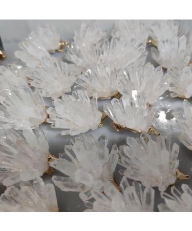1PCS Natural Stones Hedgehog Crystal Quartz White Quartz Geode Cluster Raw Home Decor - Buy Online on GoSupps.com