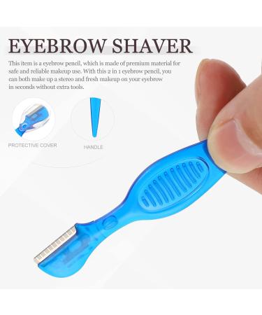 Fomiyes 48 STK Eyebrow Razor Kit - Mini Trimmer for Eyebrow & Face Hair Removal Travel-Friendly ABS Tools 12.5x2x0.2cm - Buy Online on GoSupps.com