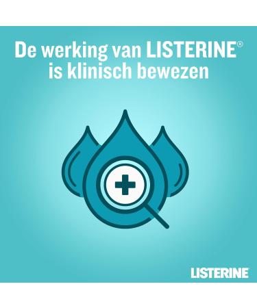  Listerine Listerine Cool Mint Mild Taste alcohol-free mouthwash with essential oils helps eliminate bacteria and ensures long-lasting fresh breath 6 x 500 ml - Buy Online on GoSupps.com