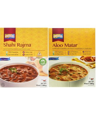 Ashoka Shahi Rajma finished dish 6 Pack (6 x 280 g) & aloo matar finished dish 6 Pack (6 x 280 g) bundle with aloo matar finished dish