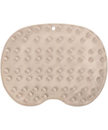 Buy Larger Foot Scrubbing Mat - Suction Cup Shower Scrubber for Clean Feet - Foldable Footmuff Scrubber (Brown) | International Shipping Available - Buy Online on GoSupps.com