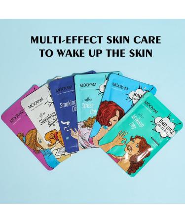 Sheet Mask Nourishing Moisturising Hyaluronic Acid Mask Skincare Korea Cosmetics Mask Ingredients For all skin types (Bamboo charcoal) - Buy Online on GoSupps.com