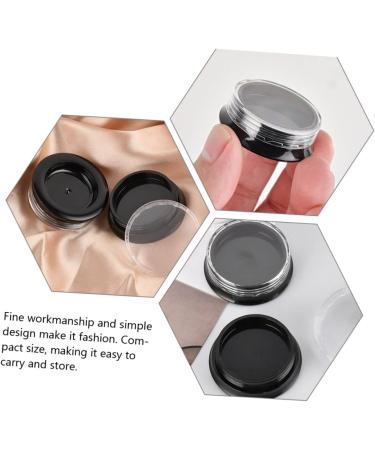 NOLITOY 20pcs Eye Shadow Box Lip Balm Containers Travel Accessories Nail Art Accessory Storage Organizer Black 3.9x3.9cm - Buy Online on GoSupps.com