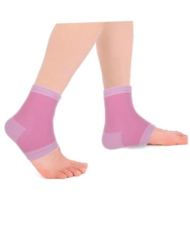 VANZACK Ankle Protector Socks - 3 Pairs Arch Support for Kids | Adjustable Ankle Brace & Foot Sleeves in Pink - Buy Online on GoSupps.com