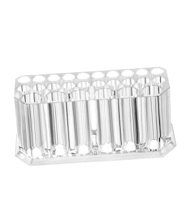 Acrylic Lip Liner Holder Organizer 26 Holes Makeup Brush Holder for Desktop