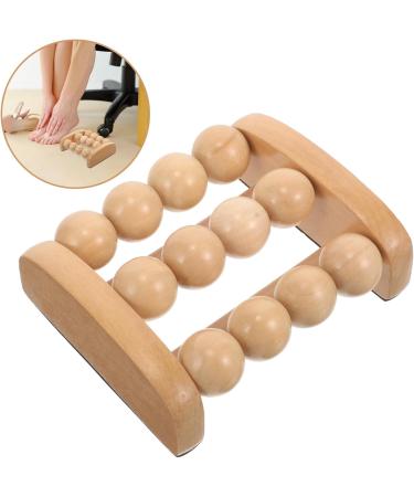 Iplusmile Wooden Massage Ball Scooter | Portable Deep Tissue Massager for Plantar Fasciitis Neck & Muscle Pain Relief - Buy Online on GoSupps.com