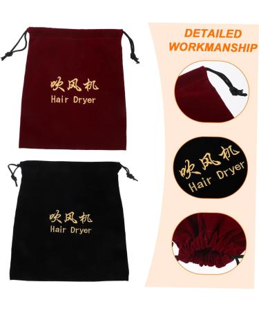 Sosoport 2pcs Hair Dryer Storage Bag Duffle Bag for Travel Styling Tools Appliances Travel Bag Hotel Supplies - Buy Online on GoSupps.com